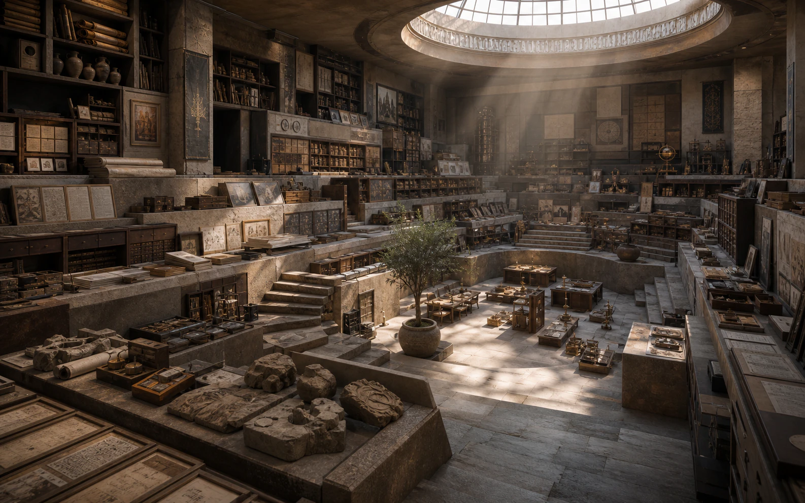 A monumental repository of manuscripts, artefacts and recorded memory